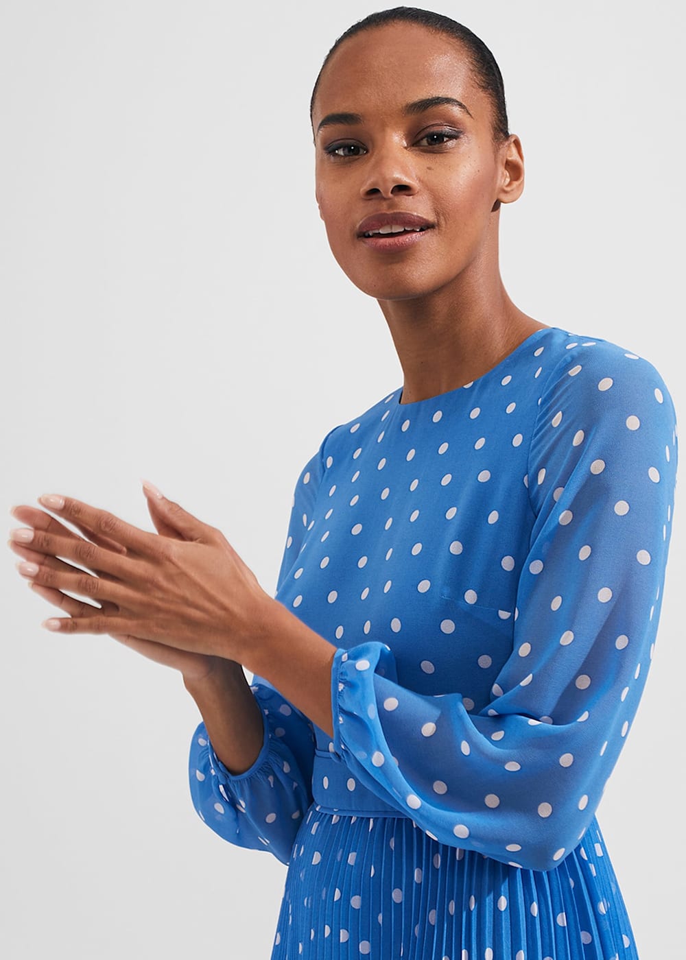 Selena Spot Fit And Flare Dress | Hobbs US | Selena Spot Fit And Flare Dress | Hobbs US |