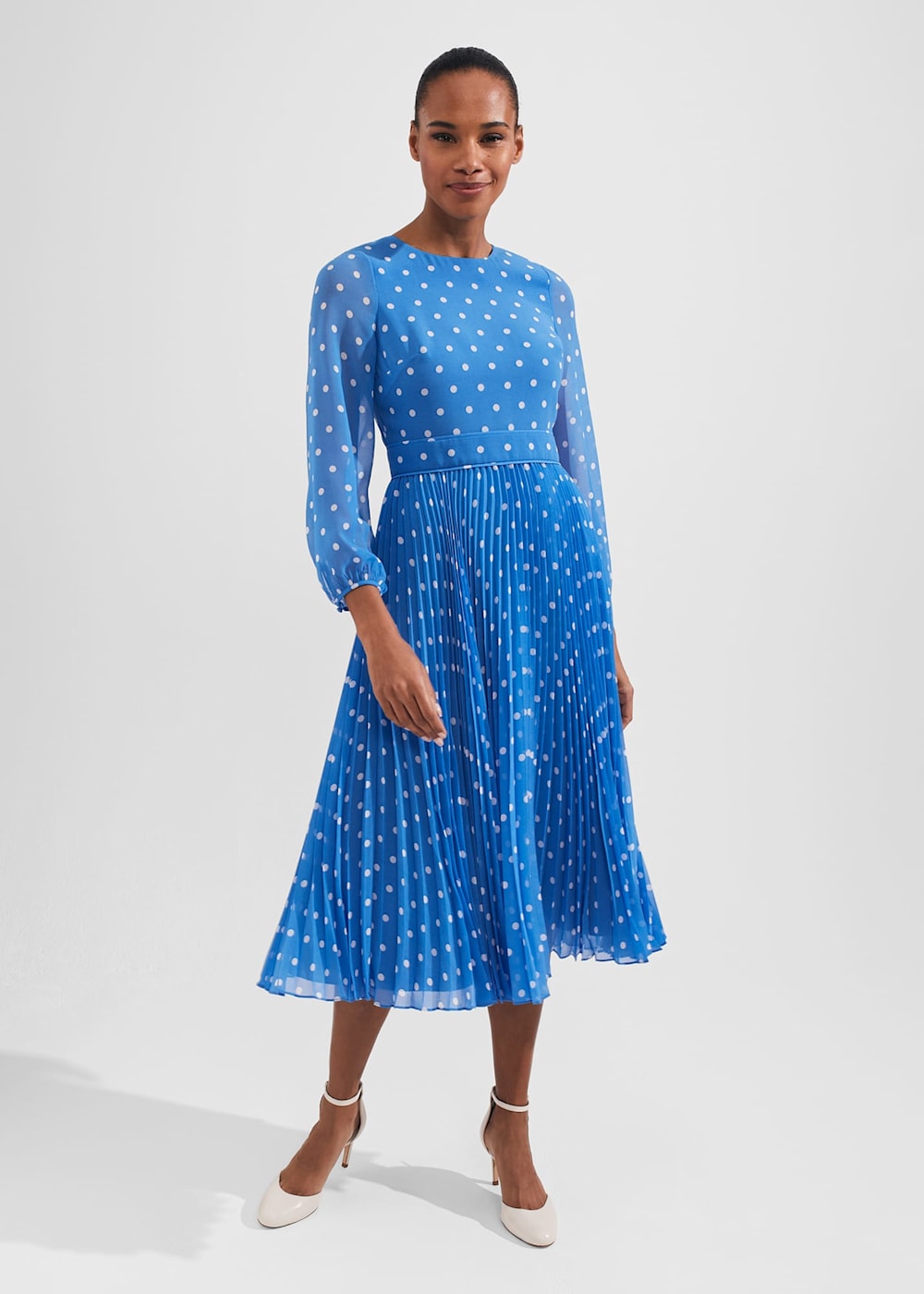 Petite Selena Fit And Flare Dress Hobbs US