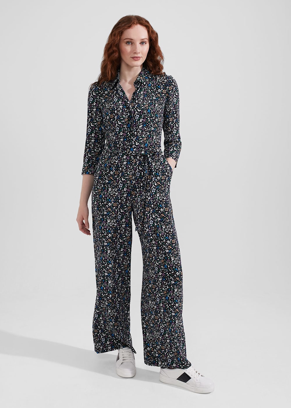 Hobbs vera jumpsuit navy shop