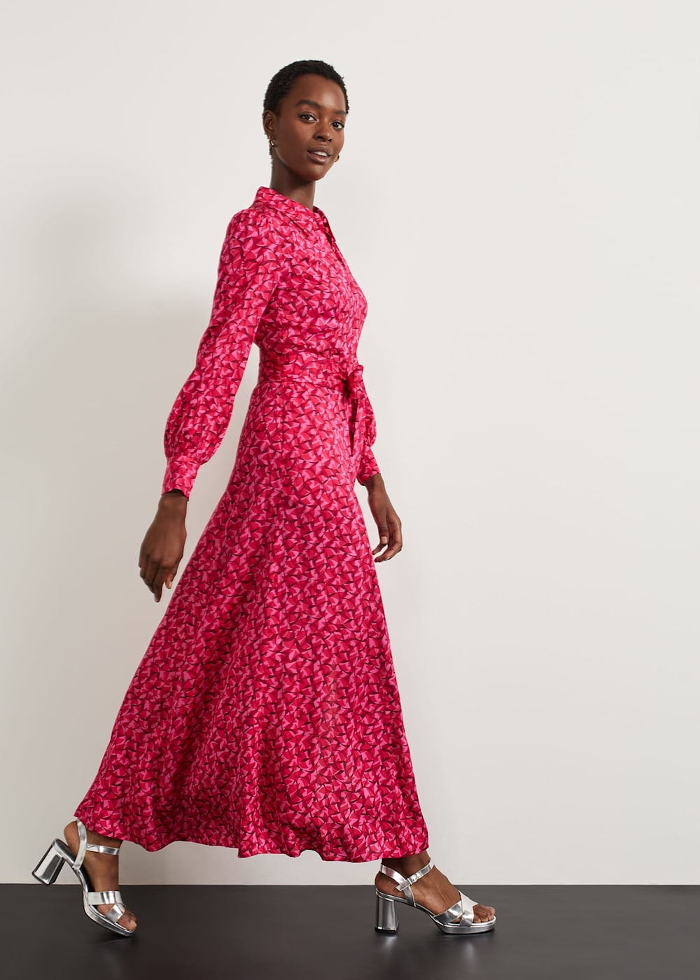 Mitford Fit And Flare Shirt Dress Hobbs UK