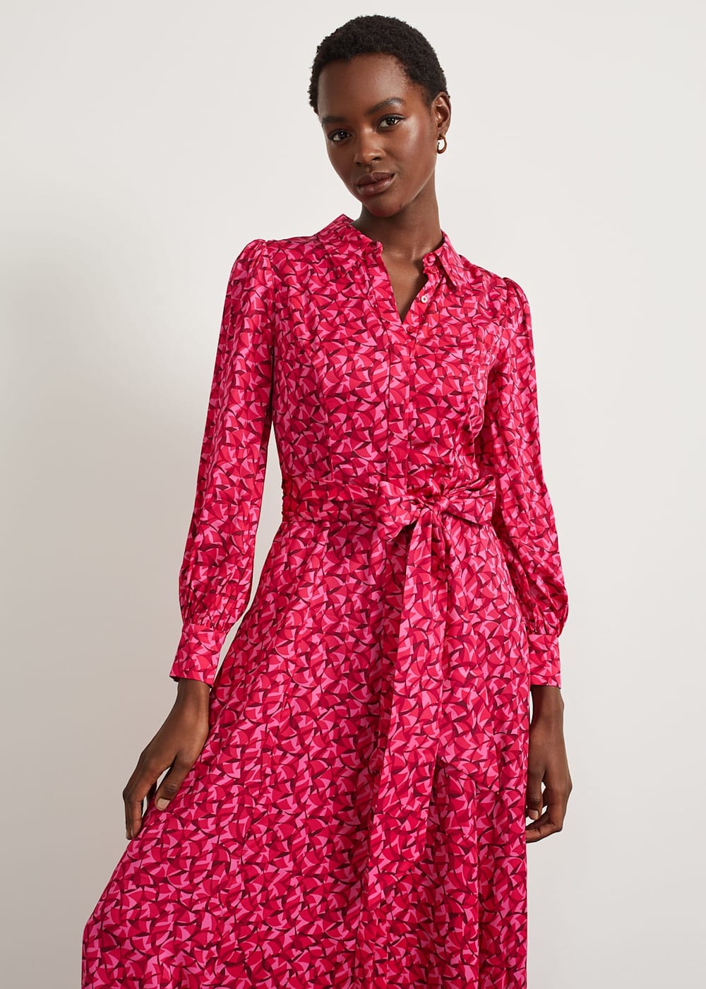 Mitford Fit And Flare Shirt Dress Hobbs UK