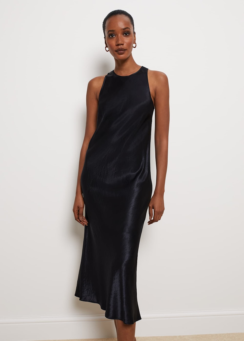 Satin sheath dress cheap