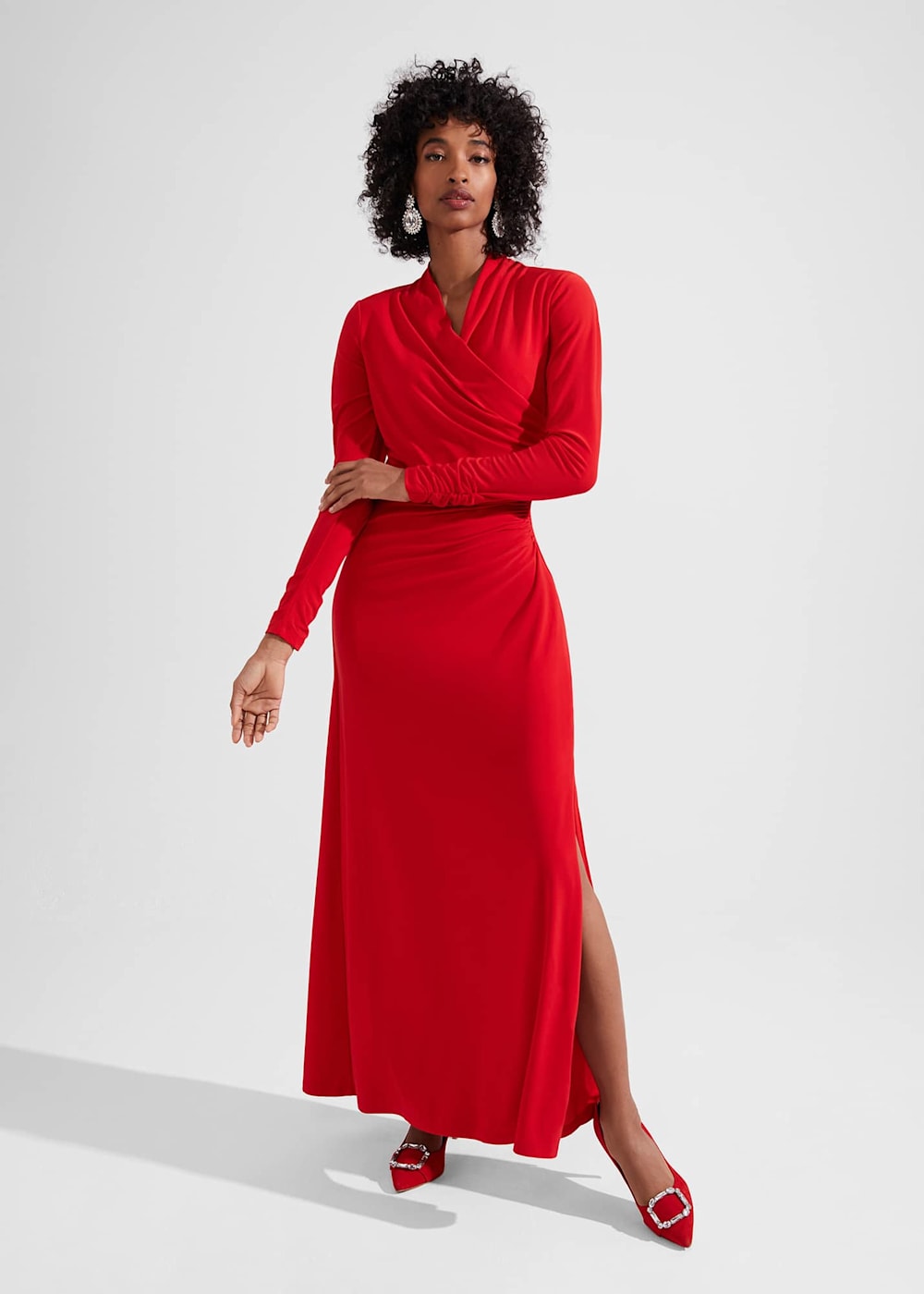 Hobbs red dress sales