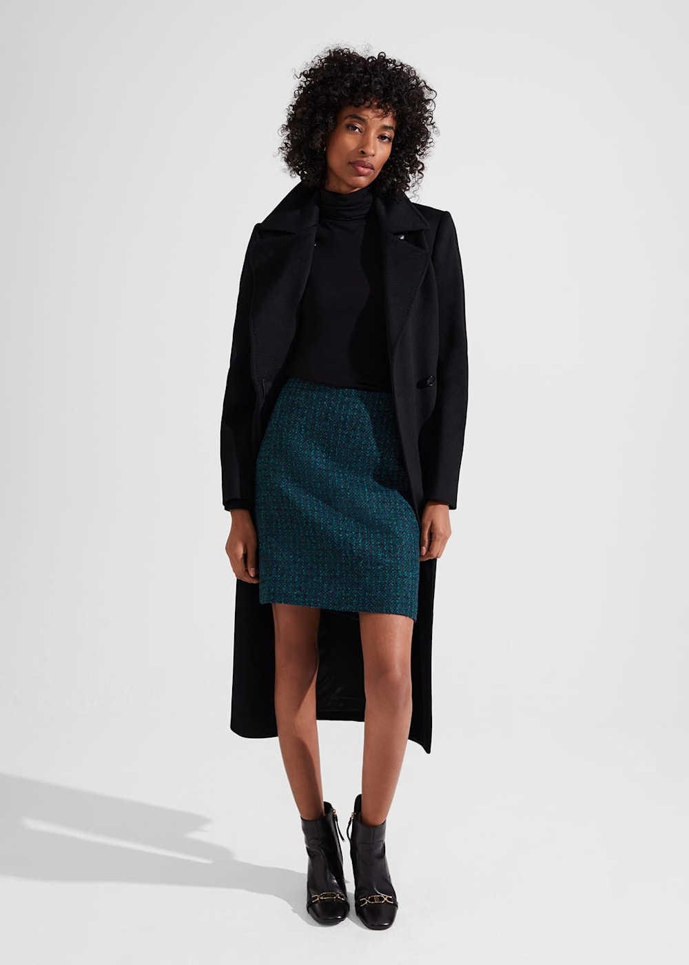 Teia Wool Skirt | Hobbs US |