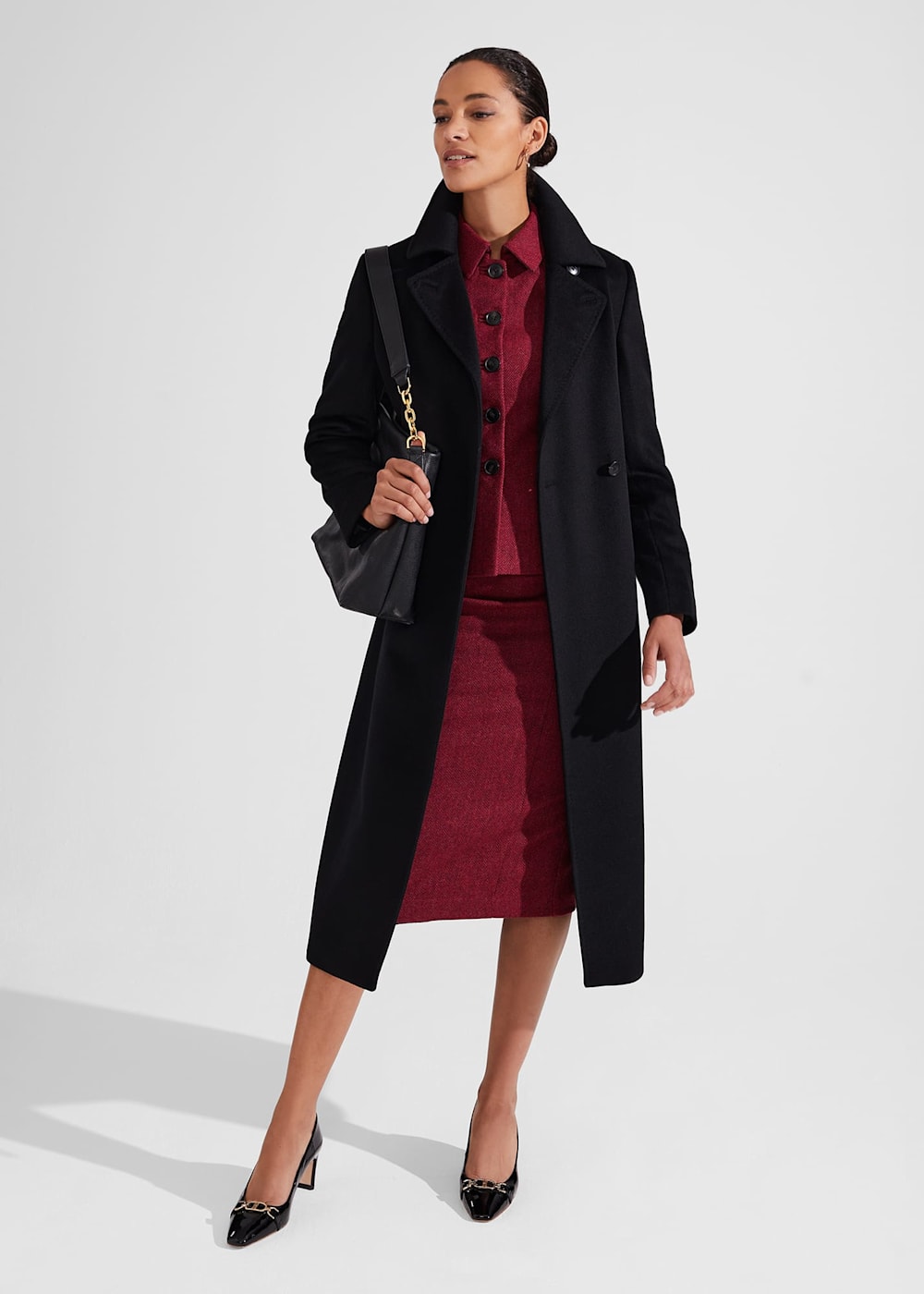 Petite Daniella Wool Skirt Hobbs UK