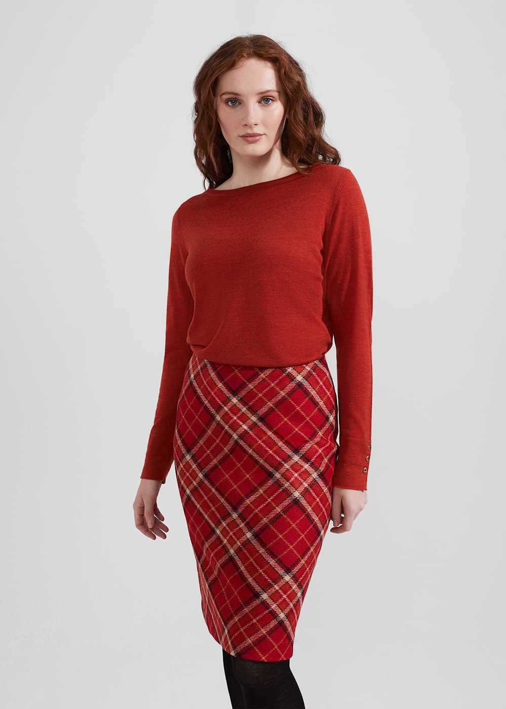 Red pencil skirt uk discount