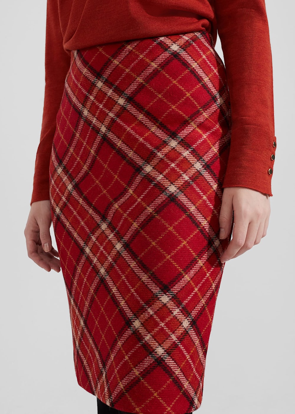 Daphne Wool Skirt Hobbs US