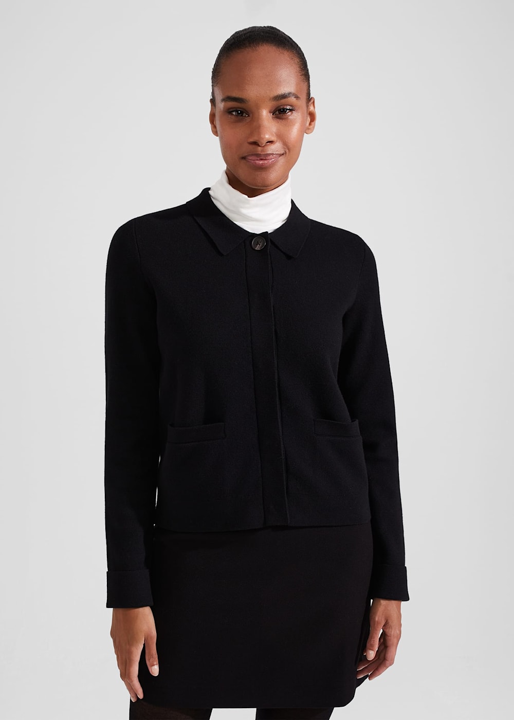 Dawn Cotton Wool Knitted Jacket Hobbs UK