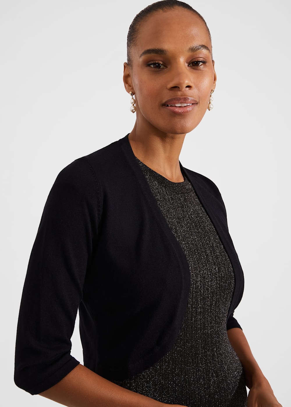 Womens black bolero 2025