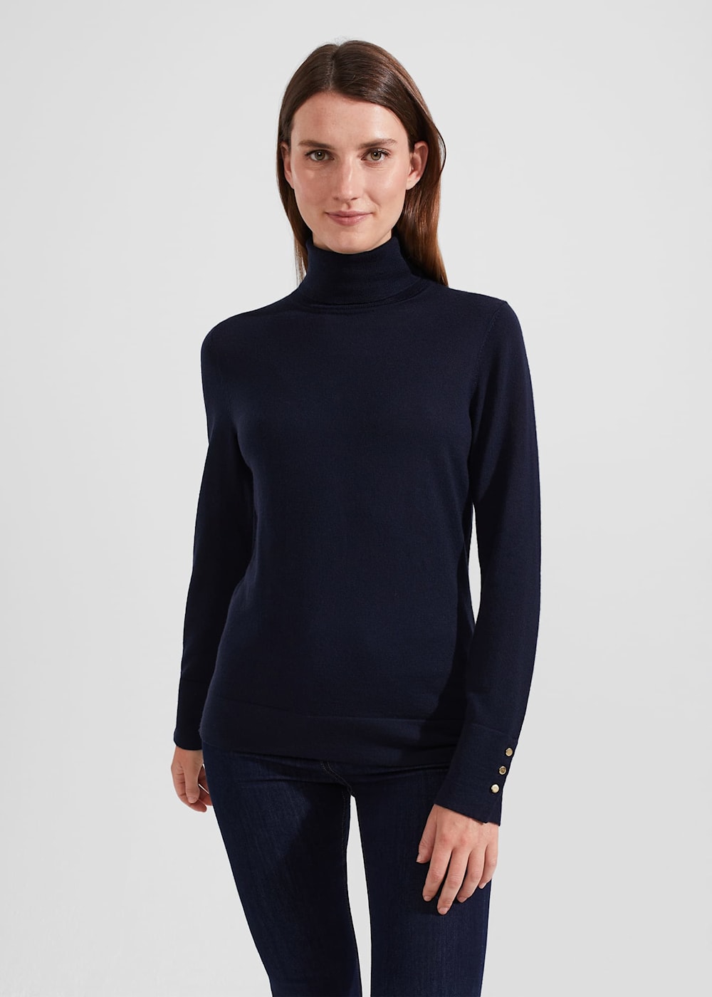 Lara Merino Wool Roll Neck Sweater | Hobbs US |