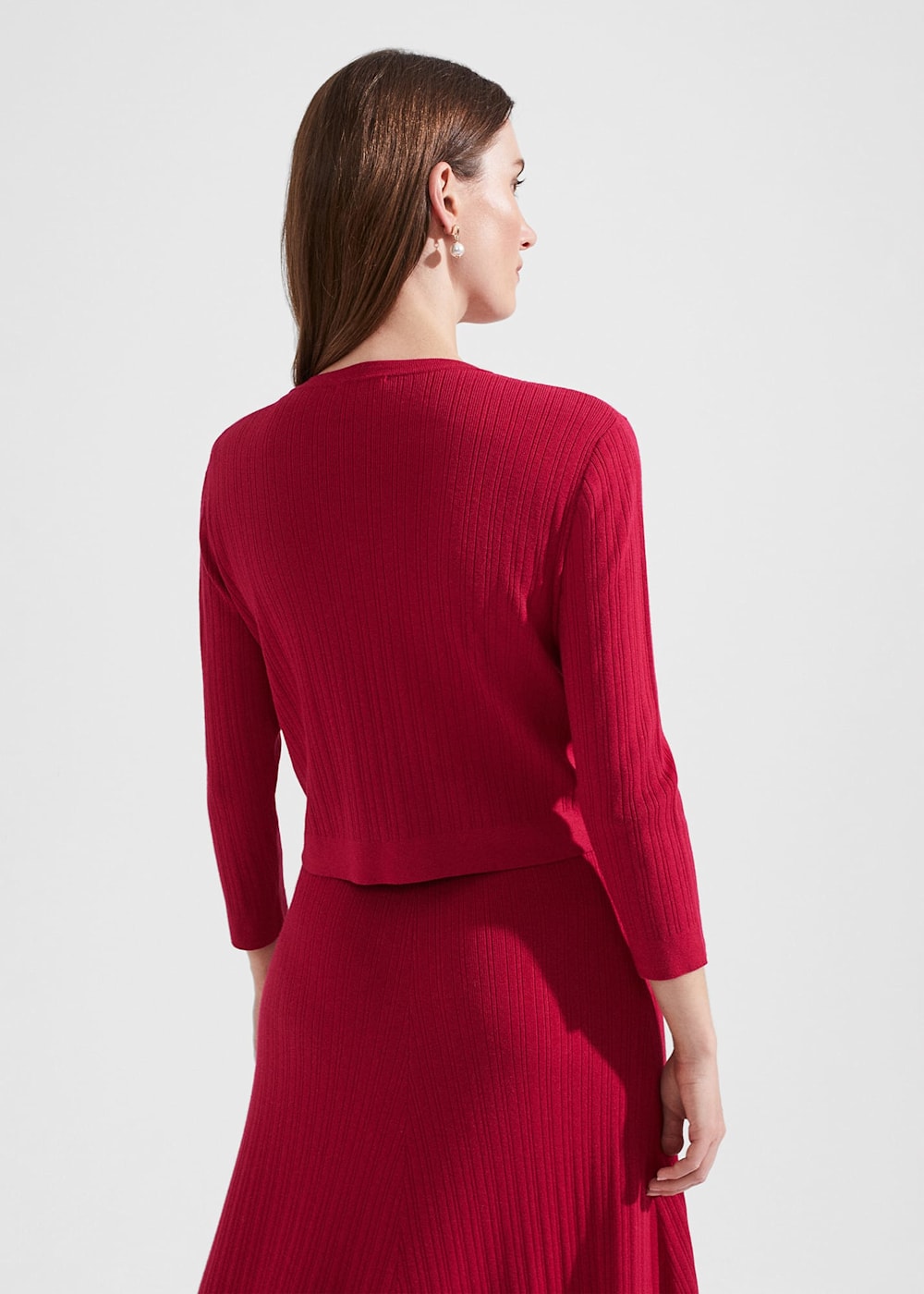 Reena Ribbed Knitted Cardigan | Hobbs US |