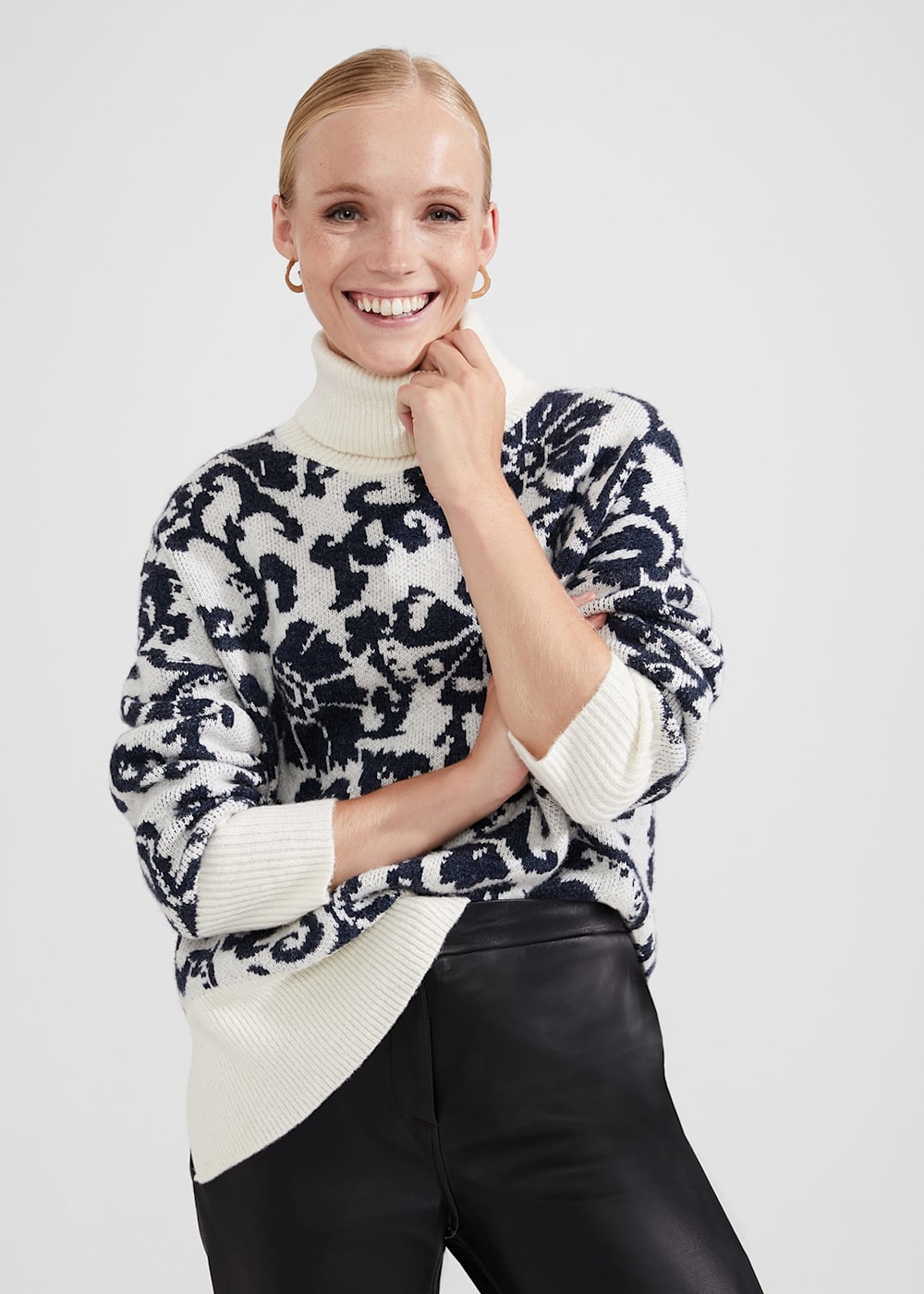 Kyra Jacquard Sweater | Hobbs US | Kyra Jacquard Sweater | Hobbs US |