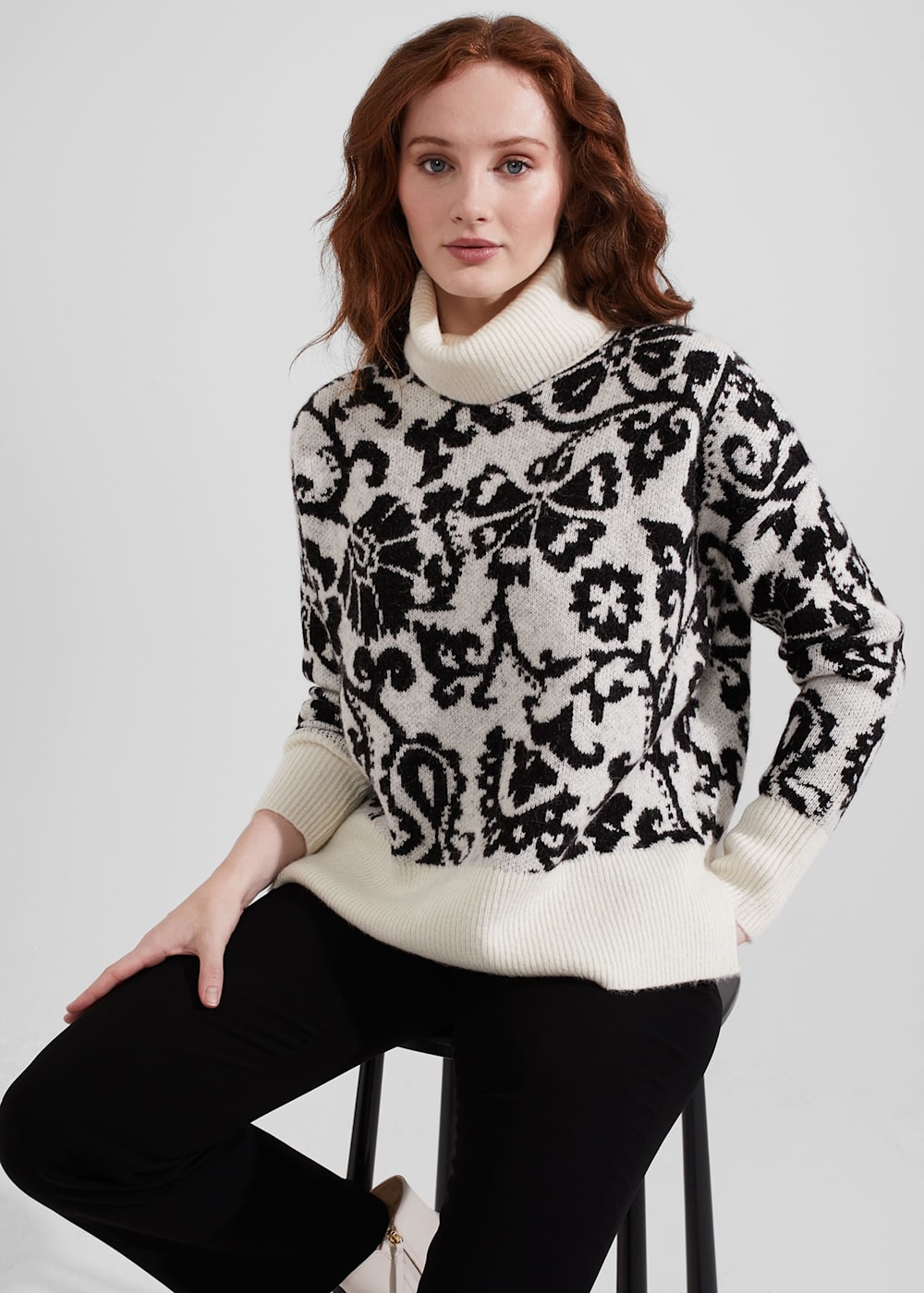 Kyra Jacquard Sweater | Hobbs US | Kyra Jacquard Sweater | Hobbs US |
