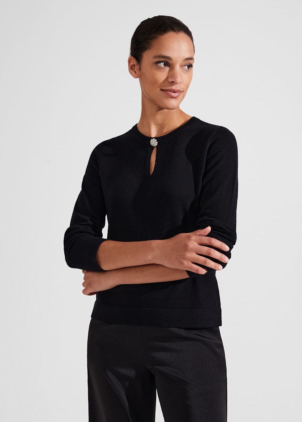 Hobbs navy jumper cheap