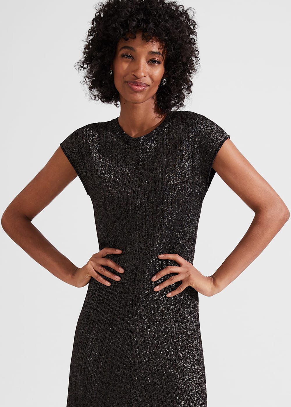 レビュー高評価の商品!の商品をすべて Reena Sparkle Ribbed Knitted Dress | Hobbs US | ワンピース