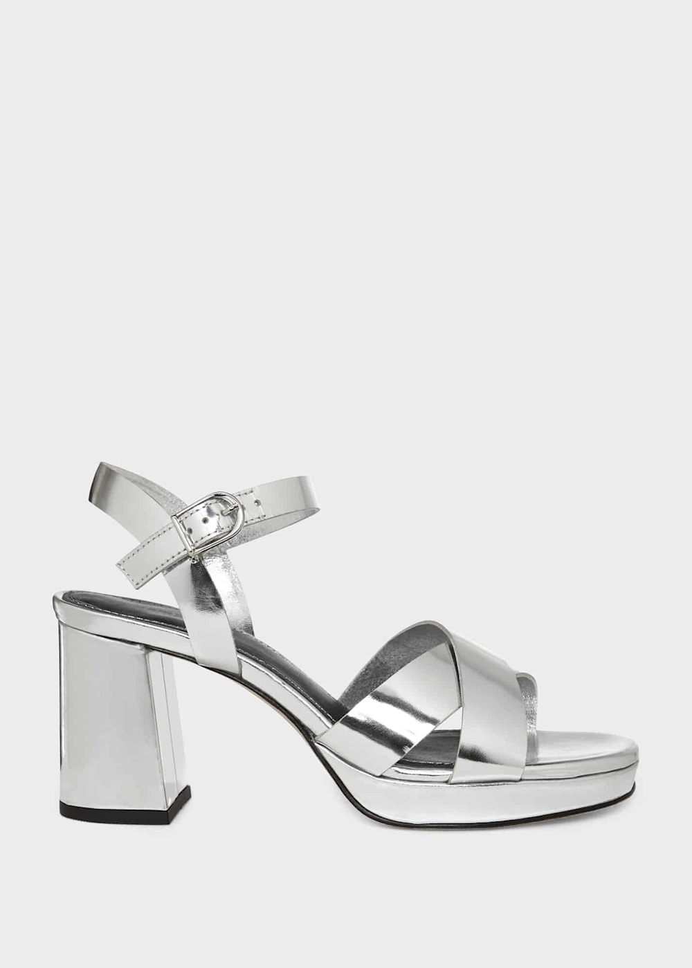 Silver platform sandals uk discount