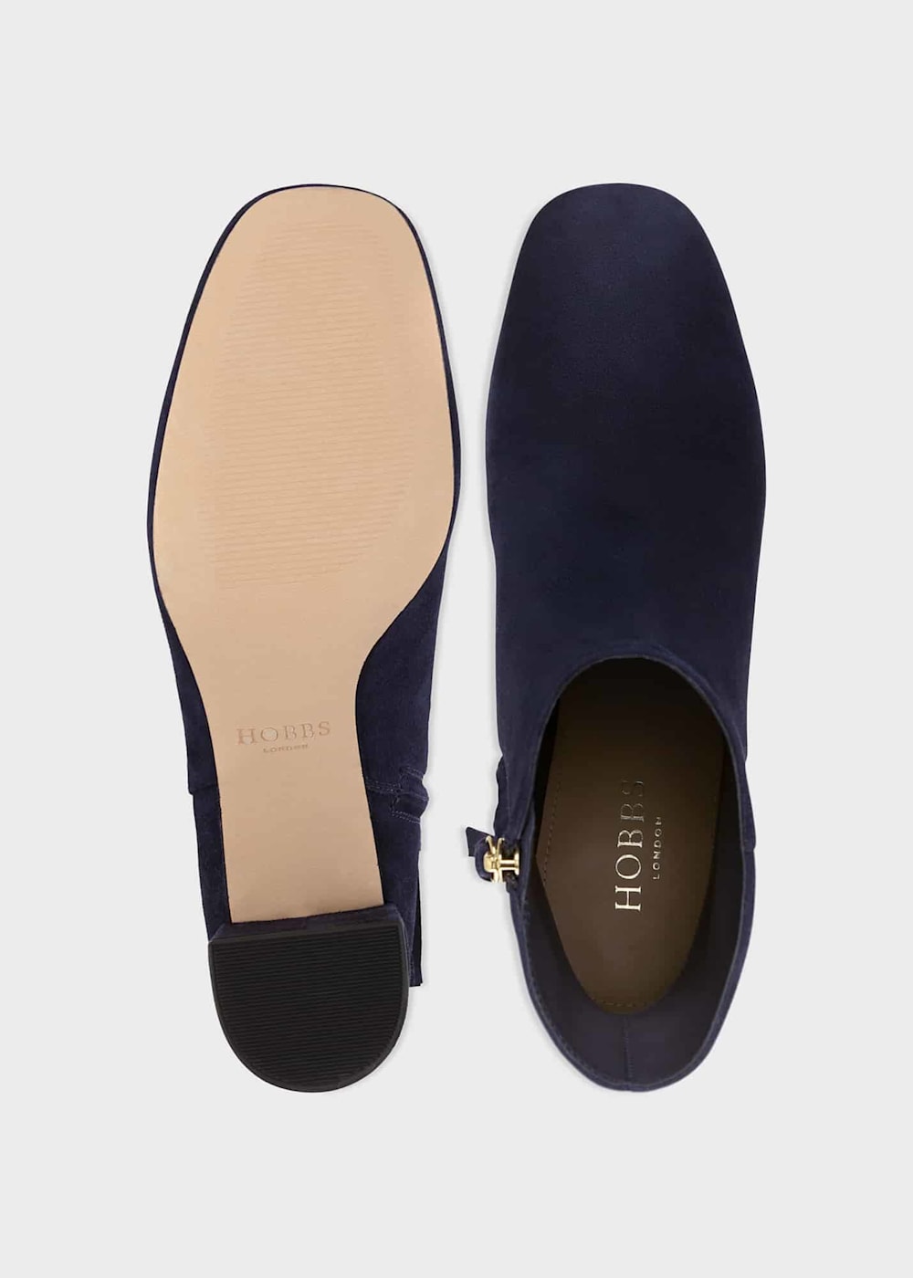 Womens navy blue suede ankle boots discount