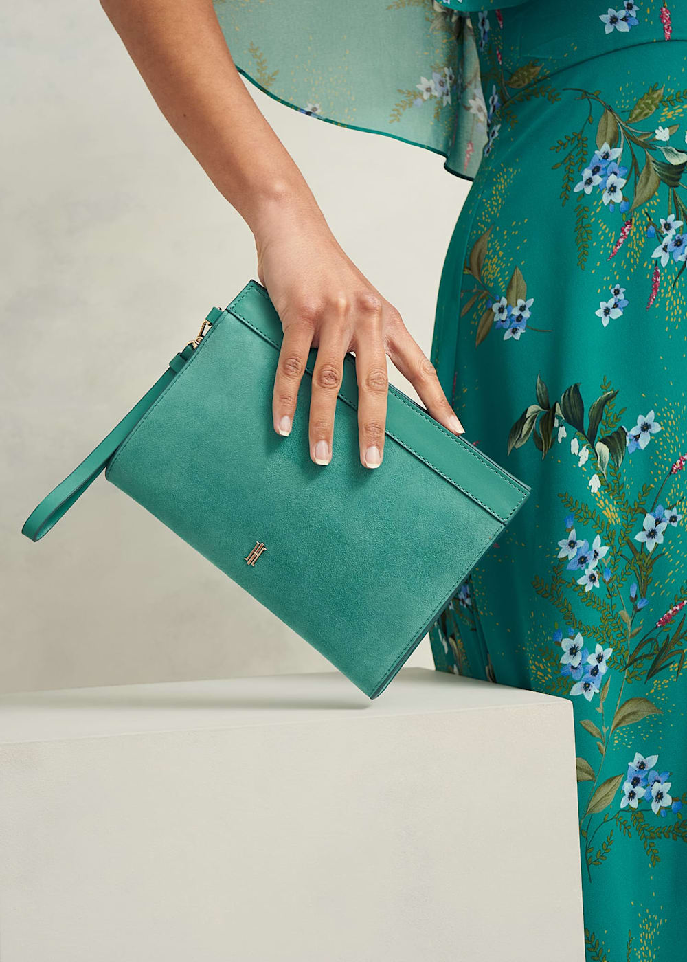 Suede wristlet hot sale