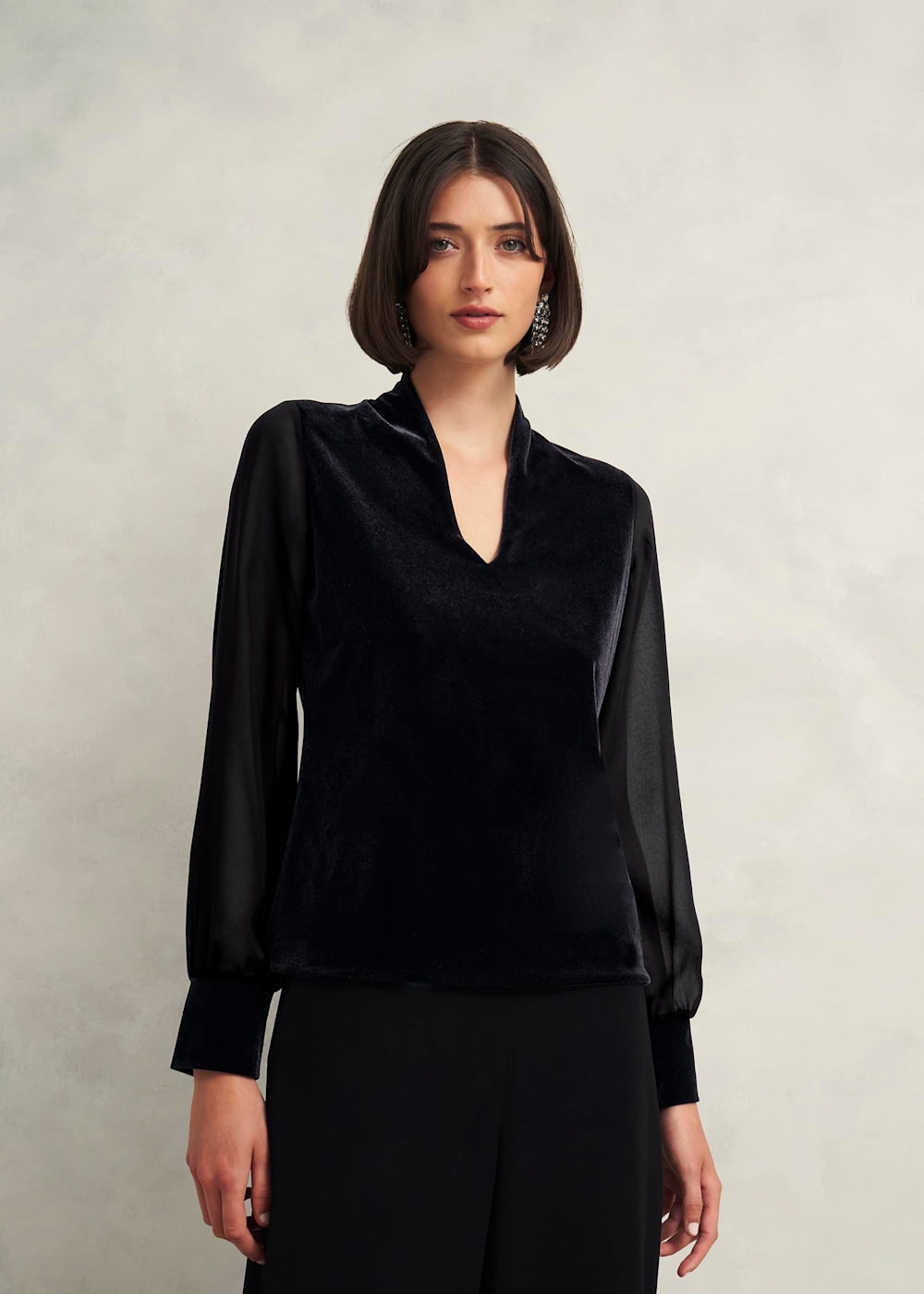 Womens Velvet Tops Solid Half High Neck Diamond Setting Front T-Shirts  Casual Fall Long Sleeve Warm Clothes at Amazon Women’s Clothing store