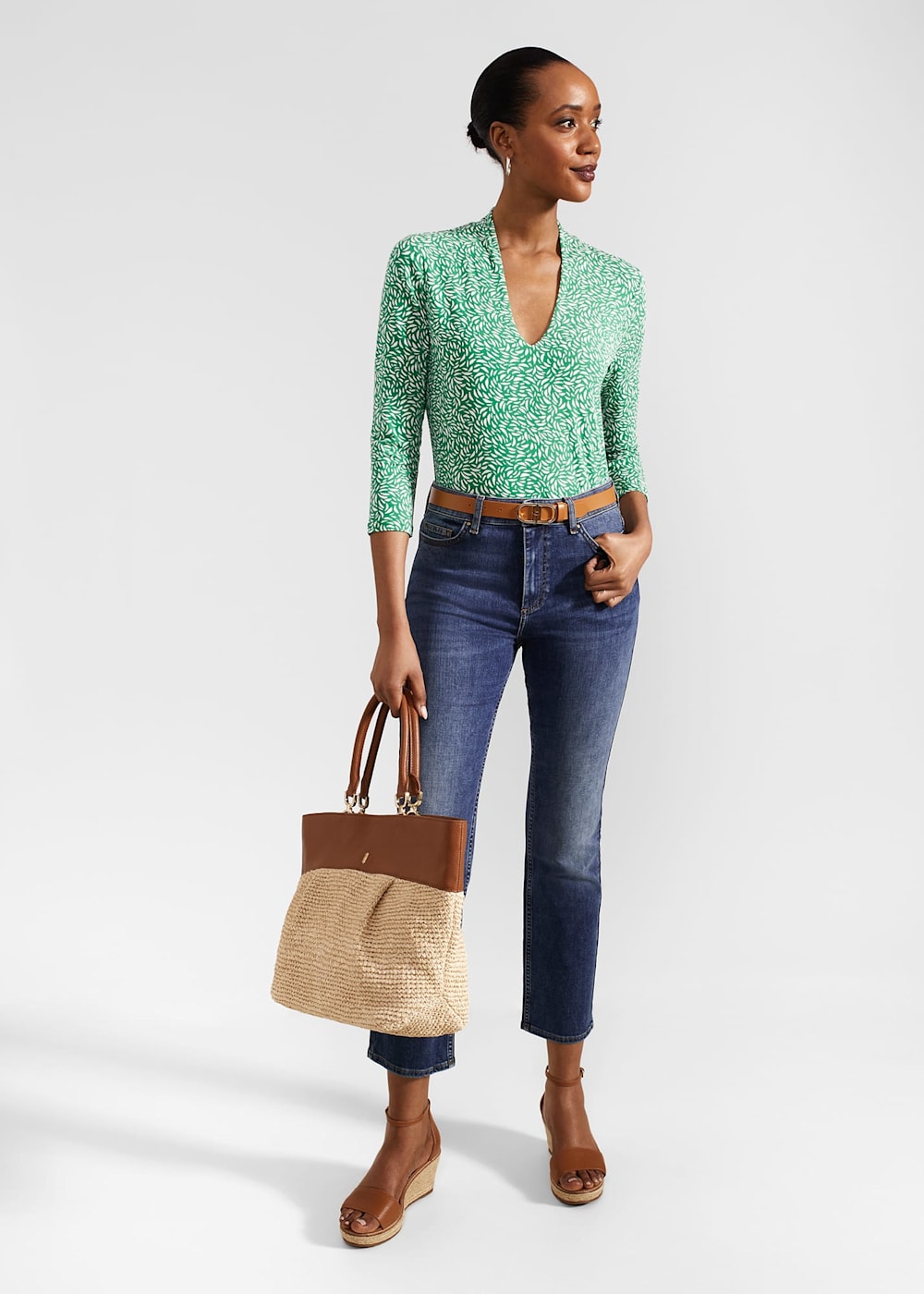 Aimee Printed Top | Hobbs US |