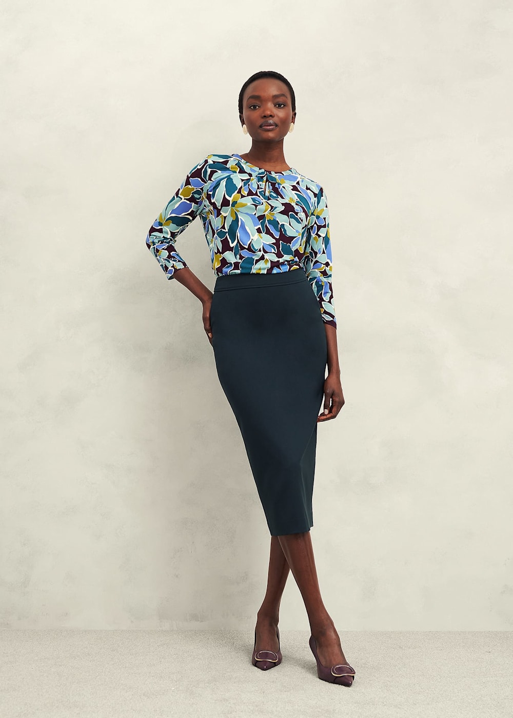 Hobbs Julia Printed Top Hobbs Julia Printed Top