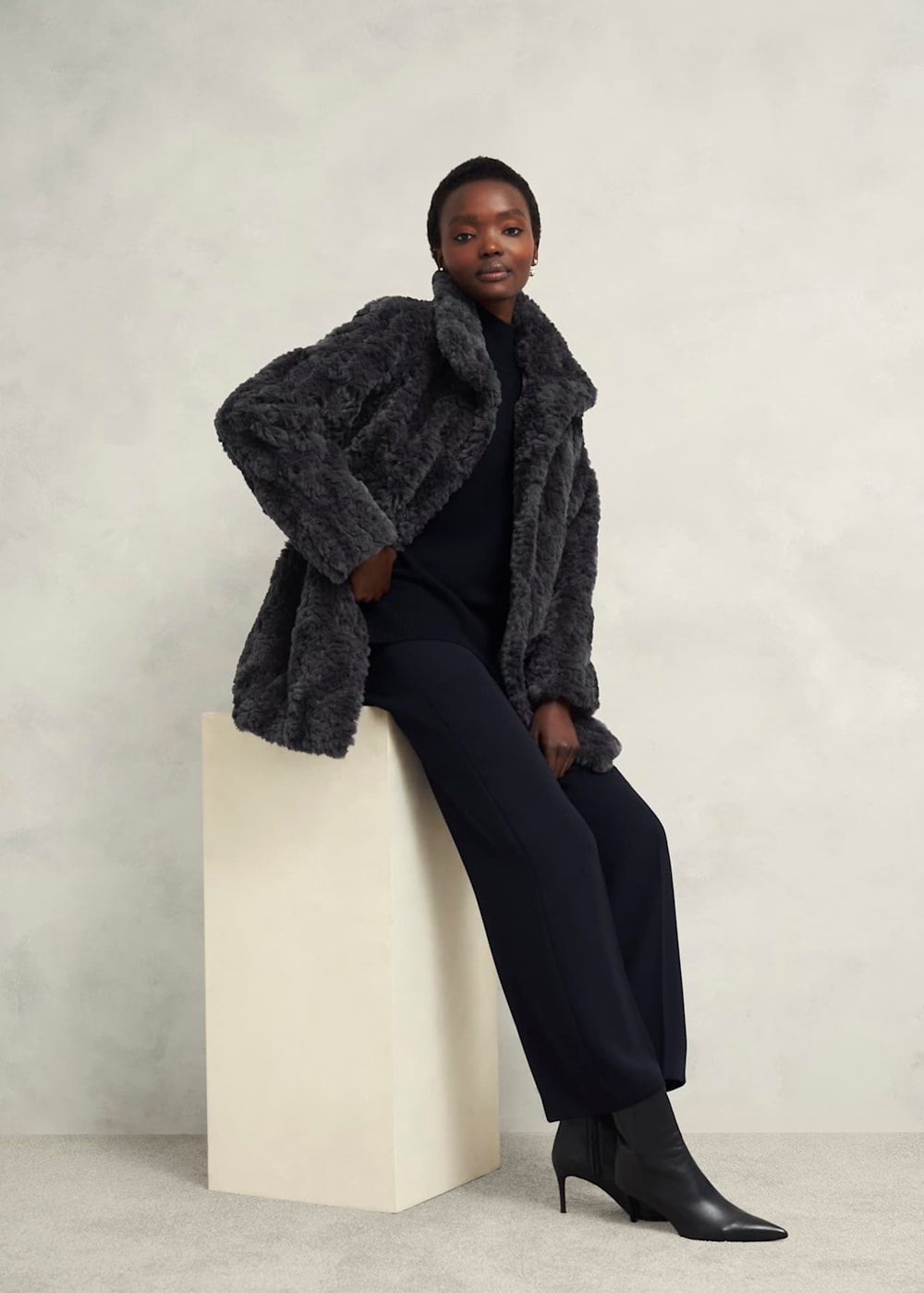 Briony Faux Fur Coat | Hobbs US | Briony Faux Fur Coat | Hobbs US |