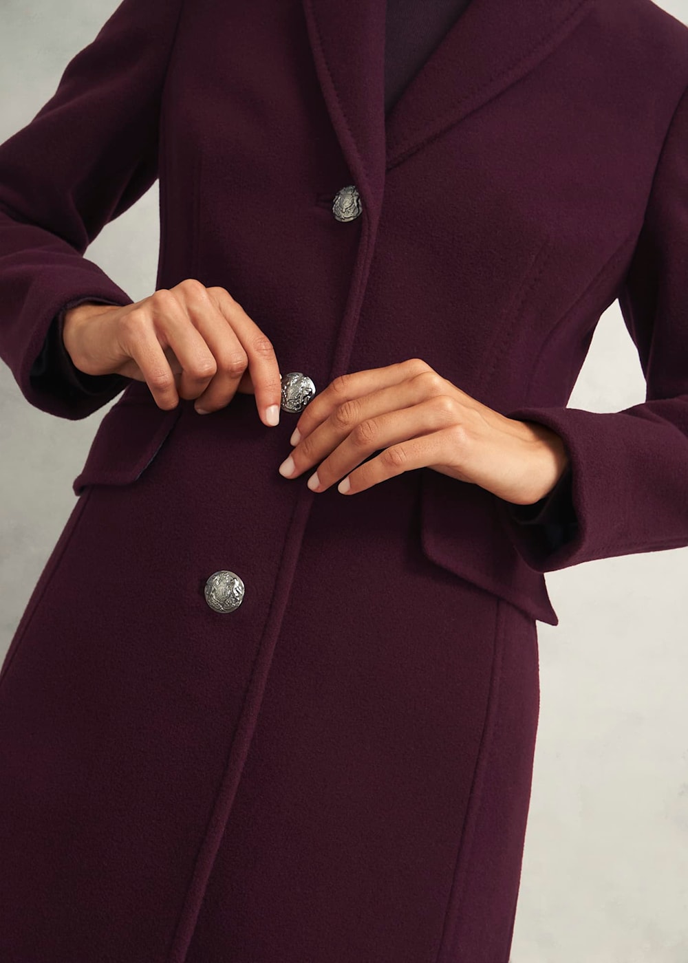 Edwina Wool Blend Coat | Hobbs US |