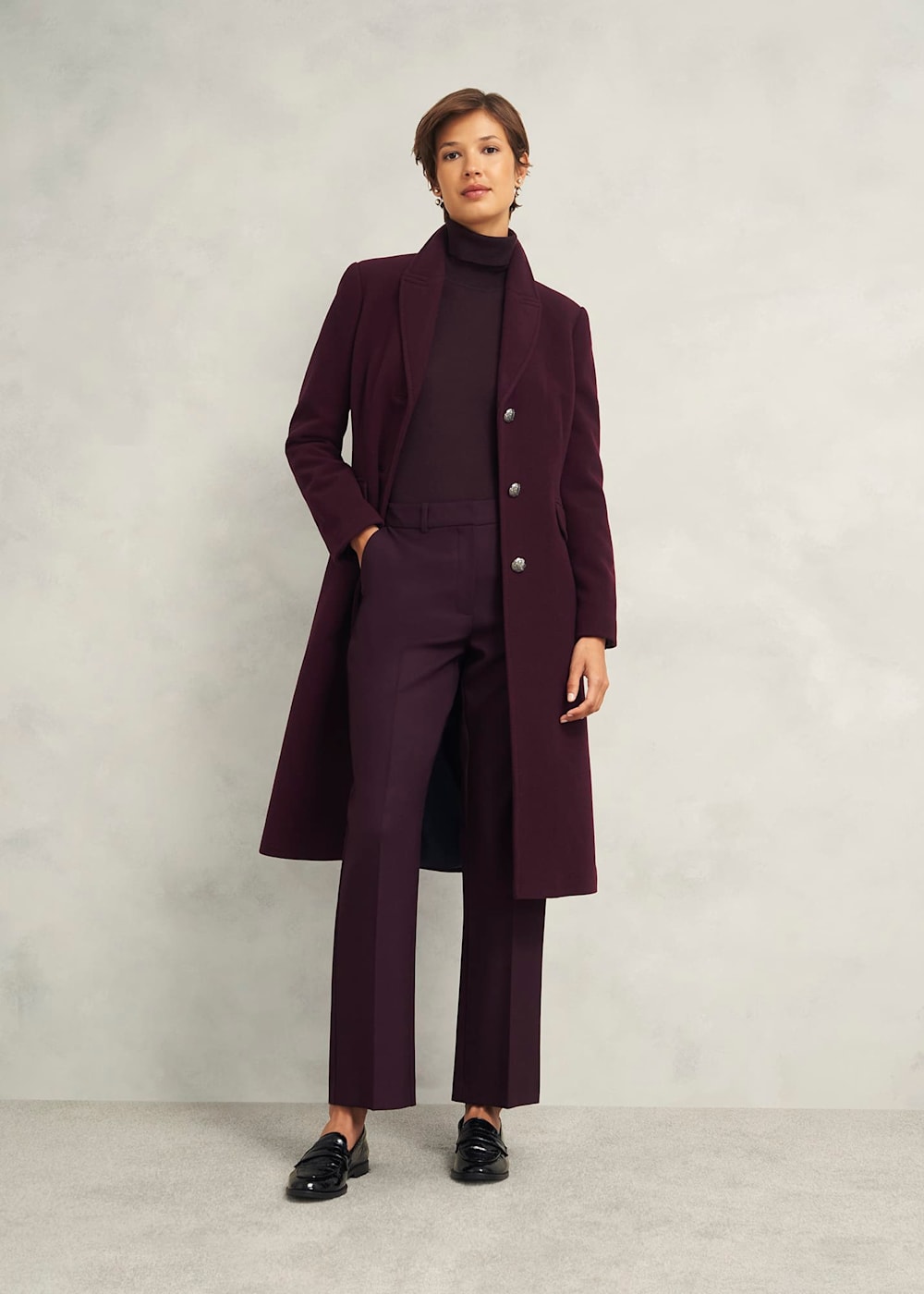 Edwina Wool Blend Coat Hobbs UK