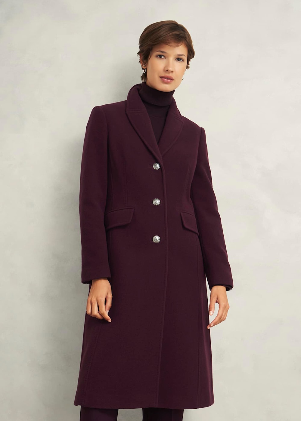 Petite wool blend coat discount