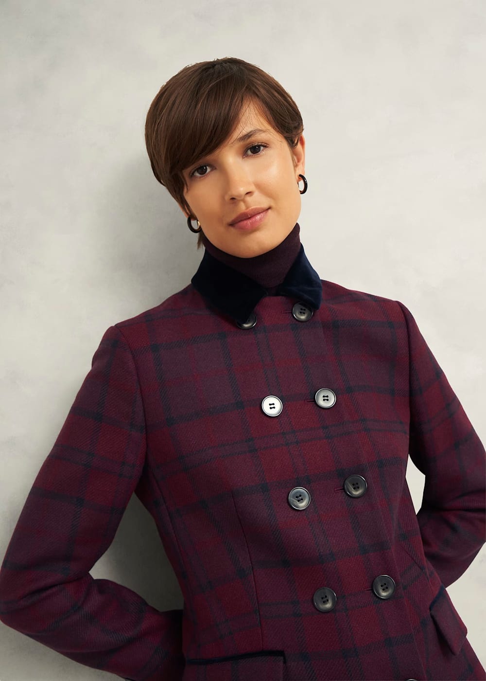 Petite pink wool coat store