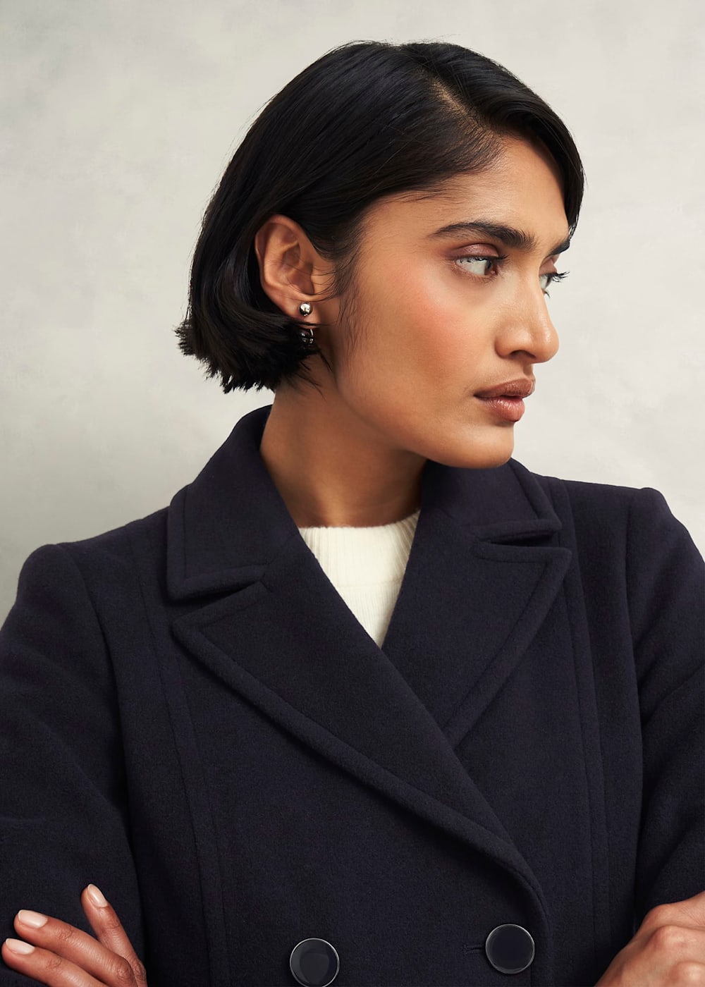 Petite Marlene Wool Blend Coat | Hobbs US |