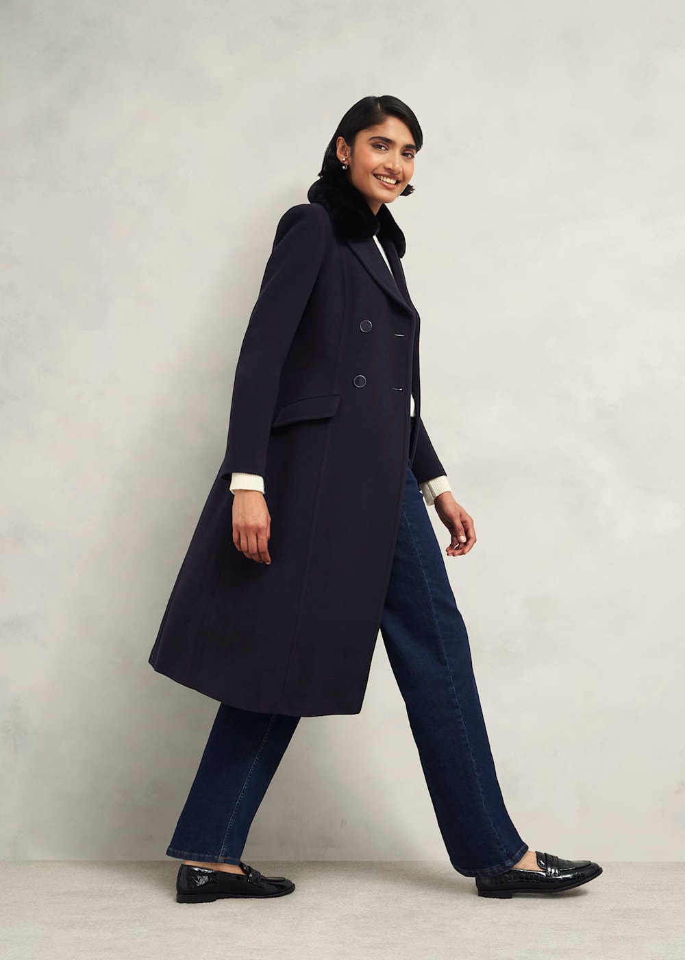 Petite wool blend coat discount