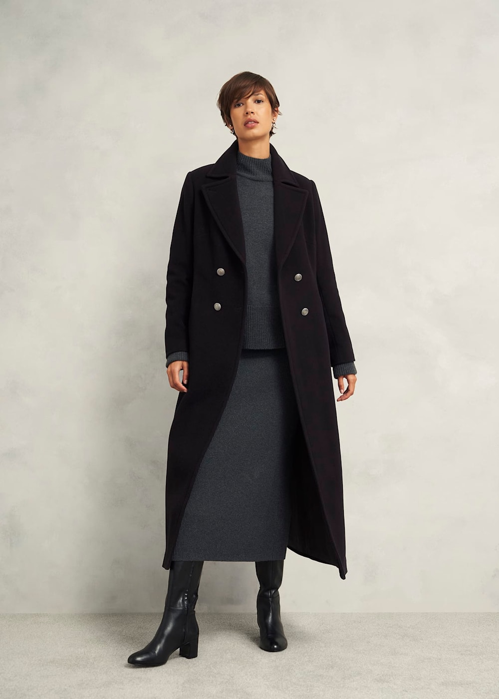 Brittany Wool Blend Maxi Coat | Hobbs US |