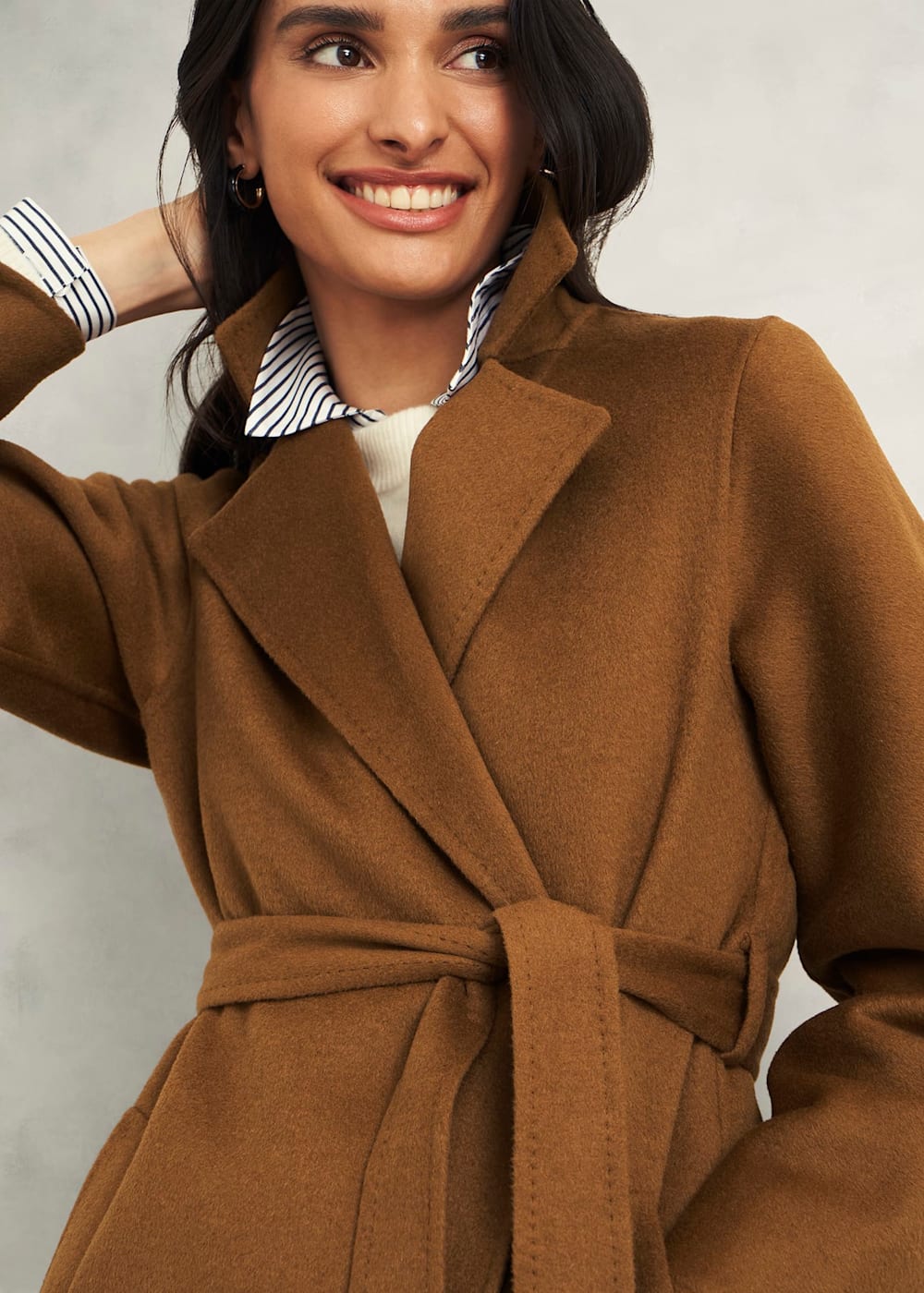 Lytham Wrap Coat With wool | Hobbs US |