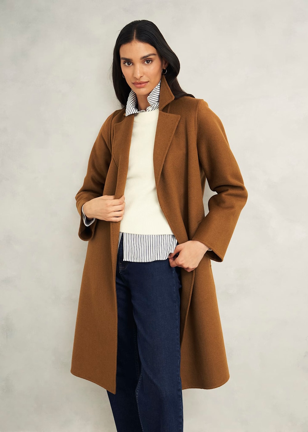 Lytham Wrap Coat With wool | Hobbs US |