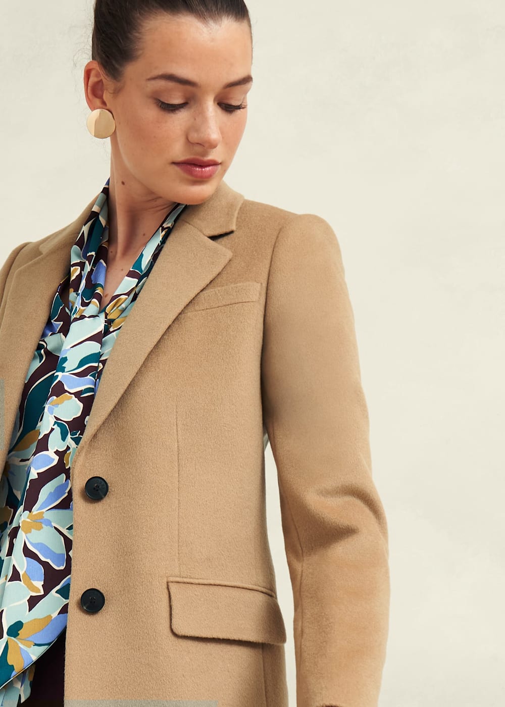 Women's wool coat knee length store
