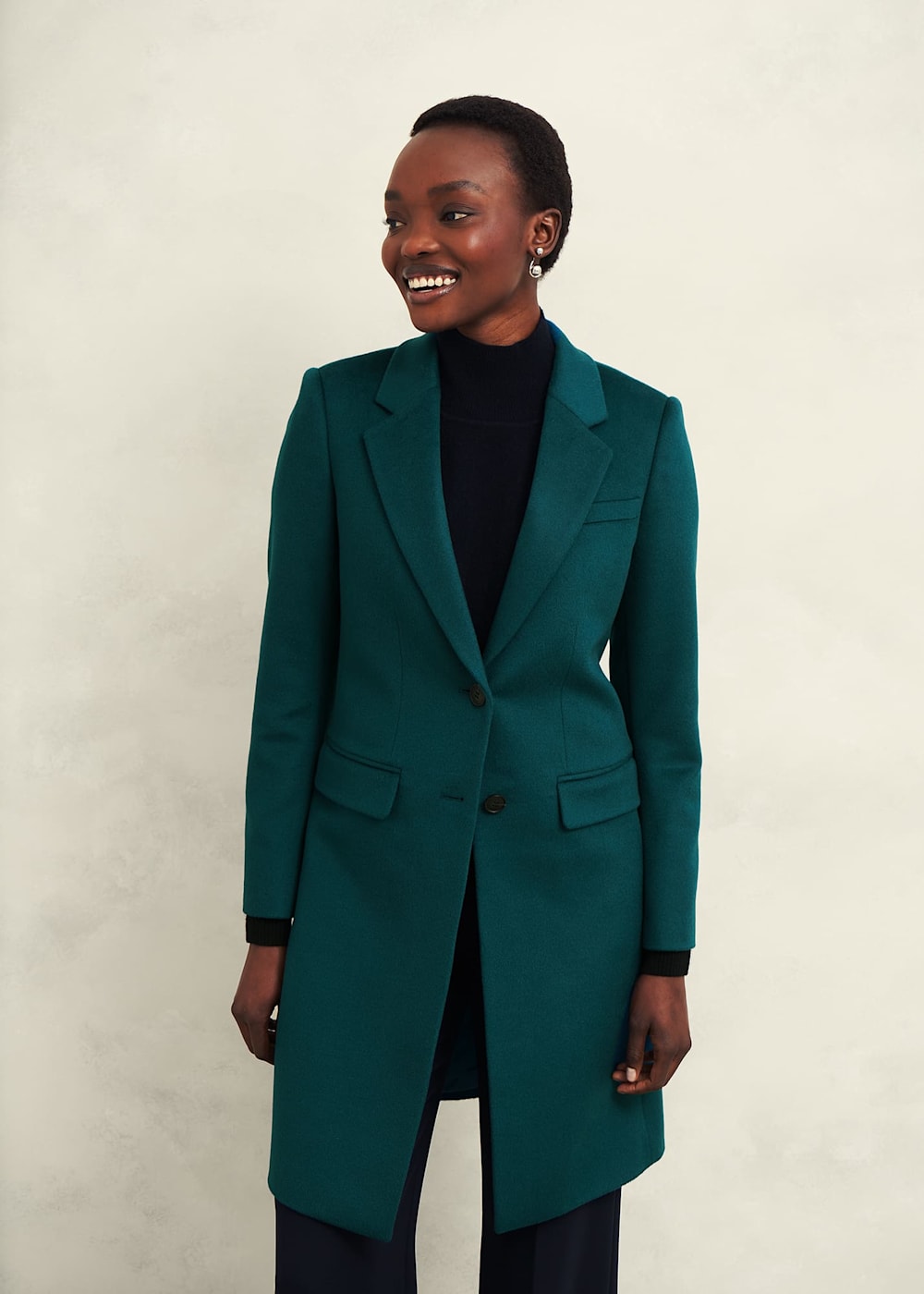 Green petite coat online