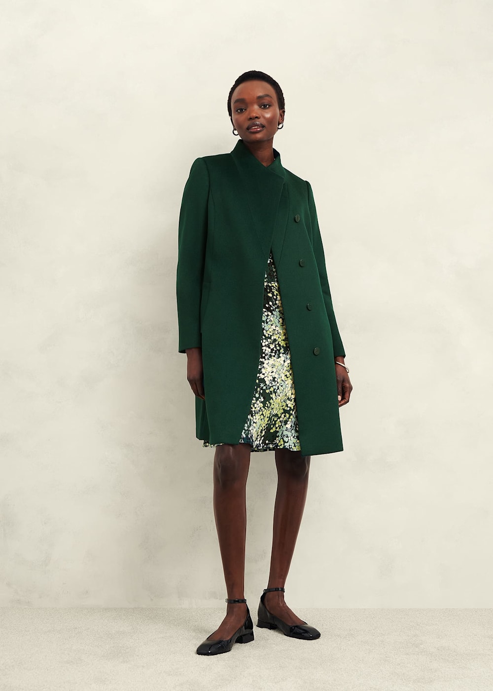 Green petite coat hotsell