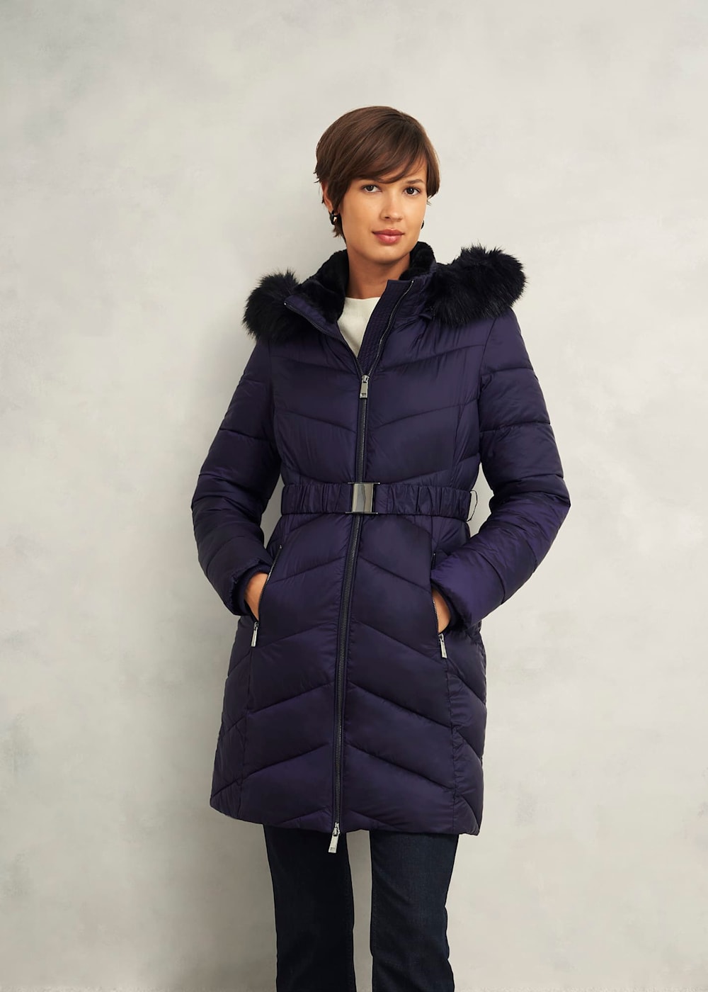 Hobbs puffer coat shop