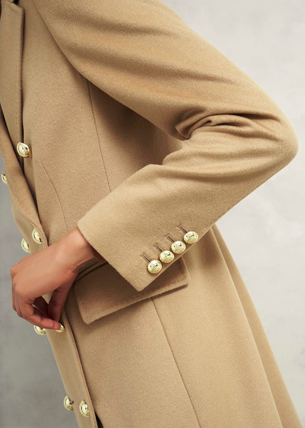 Camel maxi coat sales