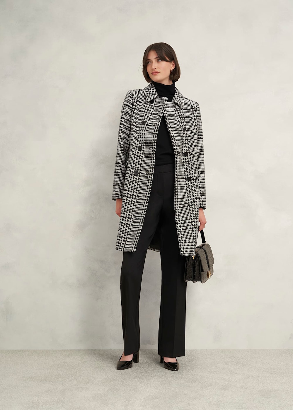 Yvette Wool Blend Check Coat | Hobbs US | Yvette Wool Blend Check Coat | Hobbs US |