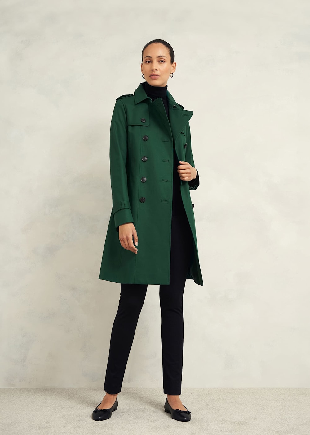 Green trench coat uk cheap
