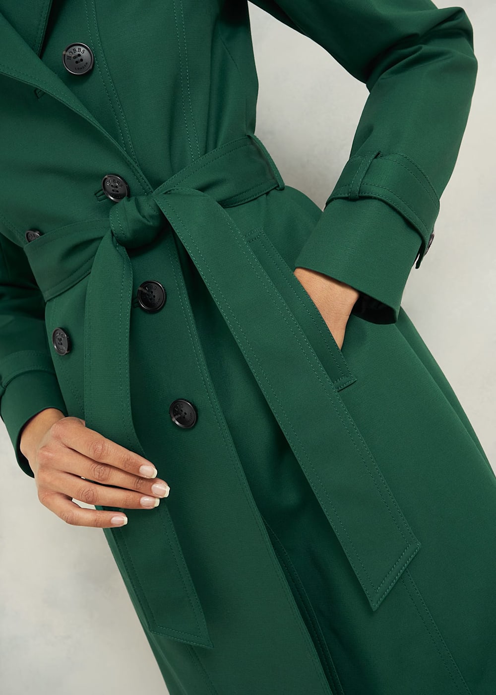 Green trench coat uk online