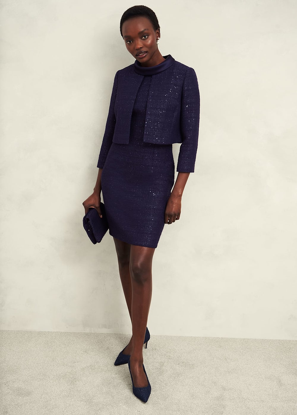 Prisha Sequin Tweed Jacket | Hobbs US | Prisha Sequin Tweed Jacket | Hobbs US |