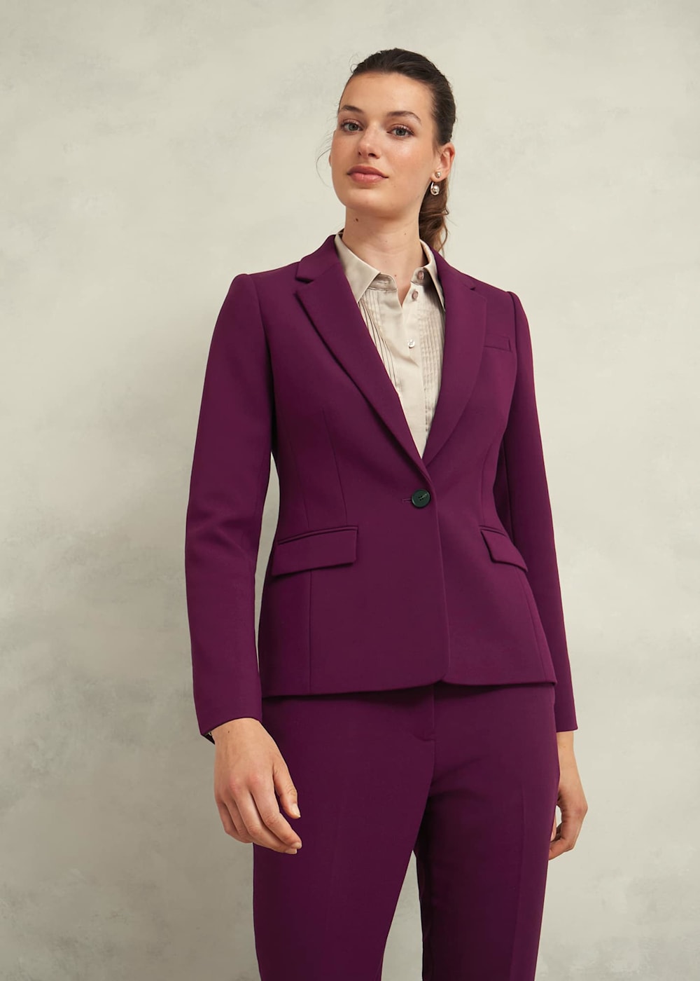 Plum suit jacket on sale