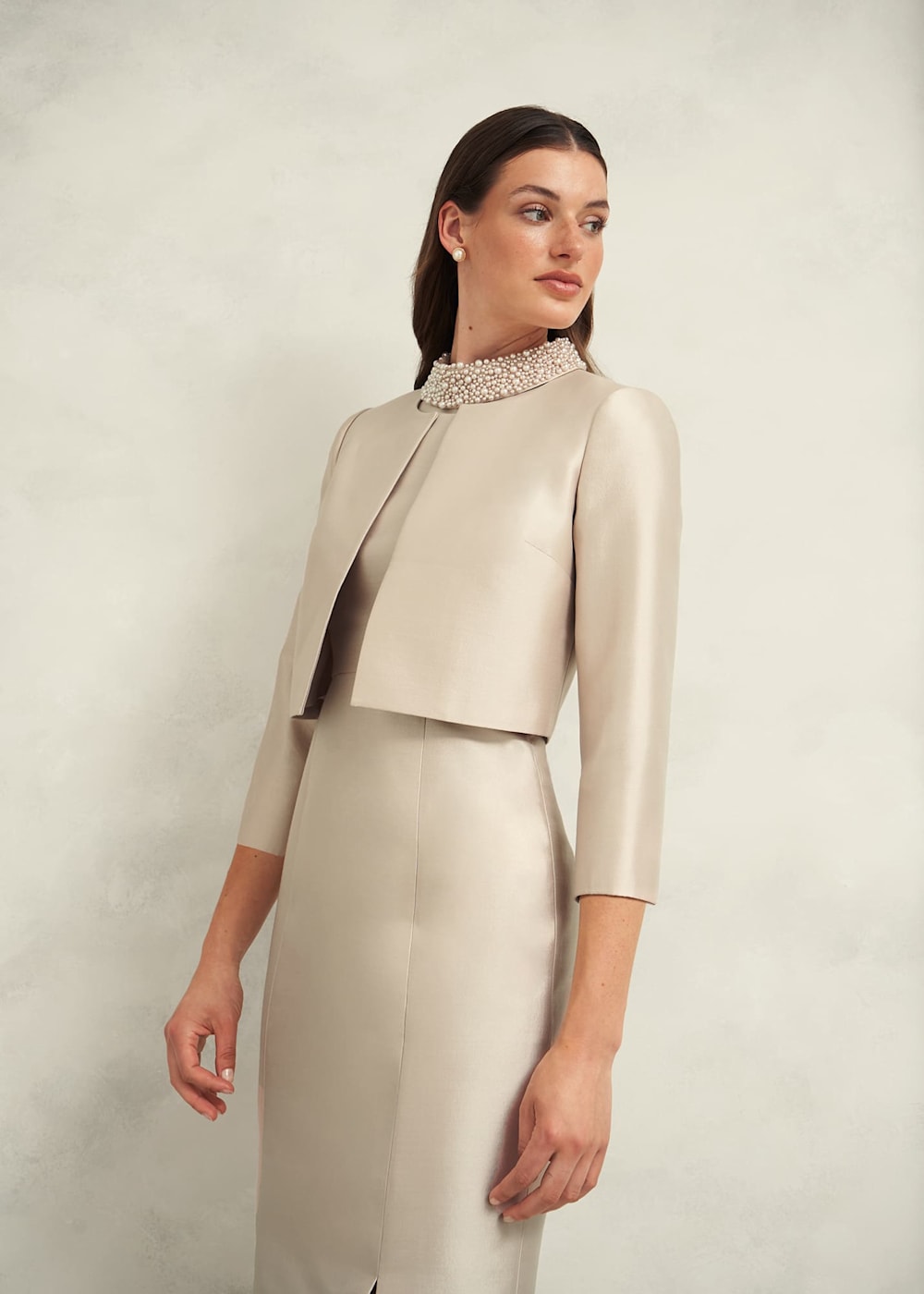 Katherine Wool Silk Jacket | Hobbs US |