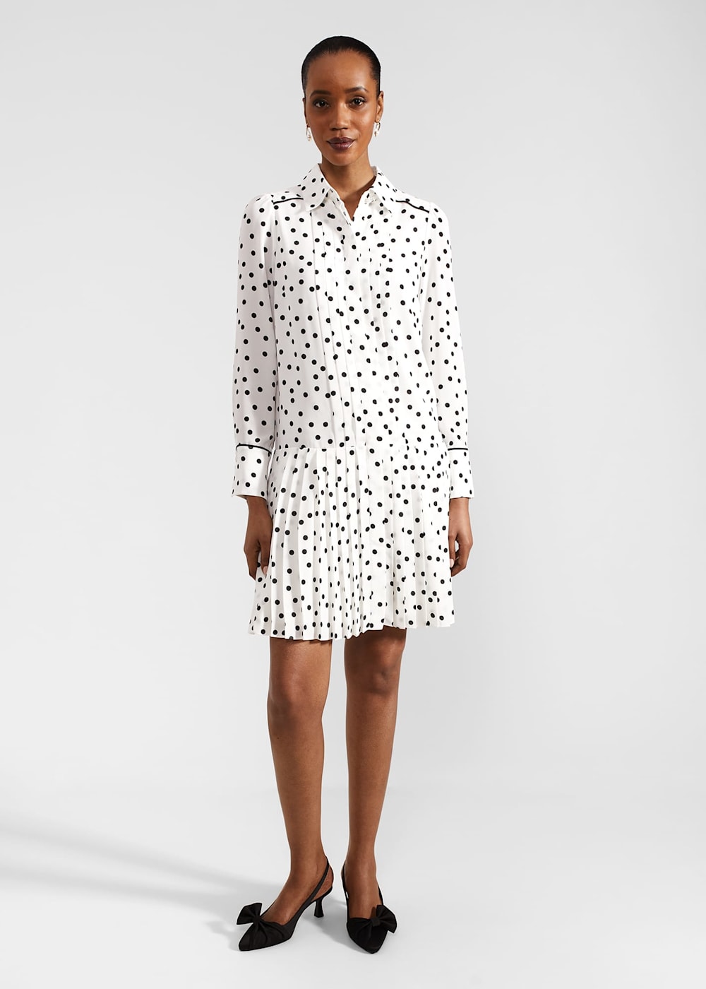 Hobbs spotty dress clearance