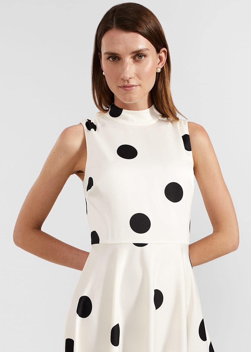 Generic Womens Summer Dresses midi Polka dot Dress Short