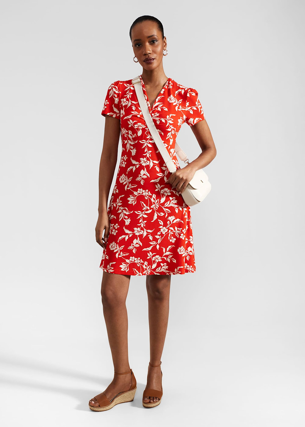 Red jersey dress uk discount