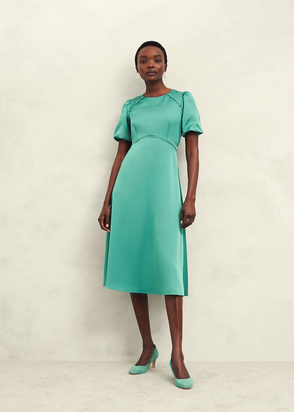 Hobbs turquoise dress outlet